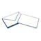 Original Crown Mill Color Edge Cards and Envelopes - Cream/Navy, Pkg of 10